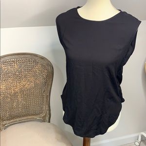 Oak Black tank top with slightly open back